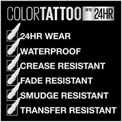 Maybelline Colour Tattoo 24 Hour Eye Shadow, On and On Bronze Number 35