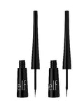 e.l.f. Expert Liquid Liner, Jet Black, Long-Lasting, Vegan, 0.14 oz, 2 Count