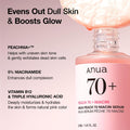 ANUA Peach 70 Niacinamide Serum 30ml – Brightening & Hydrating