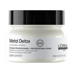 L’Oréal Professionnel Metal Detox Hair Mask, Protects Coloured Hair, Smooth & Shiny Finish, 250 ml