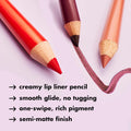 e.l.f. Cream Glide Lip Liner - Mauve Aside | High-Pigment Semi-Matte Pencil
