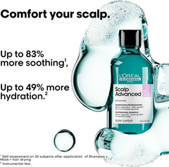 L'Oréal Professionnel Scalp Advanced Anti-Discomfort Shampoo, Soothes Sensitive Scalps, Serie Expert, 300ml