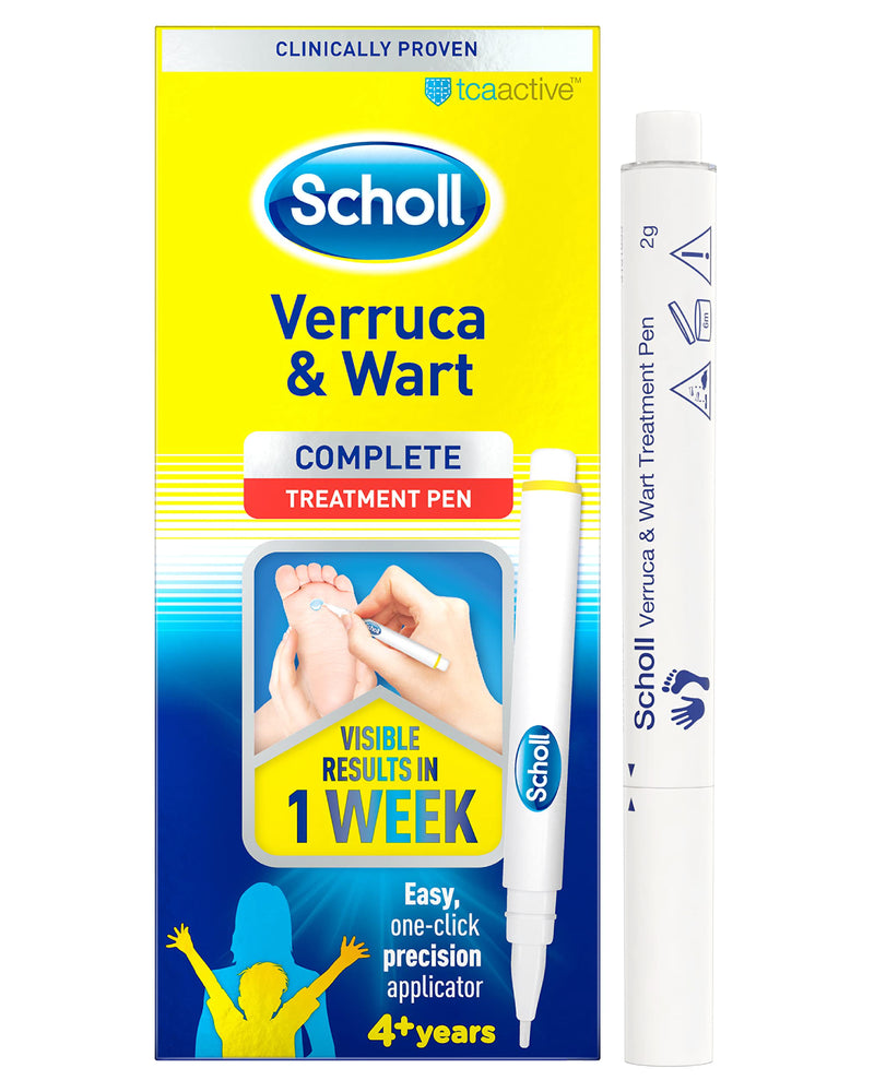 Scholl Verruca & Wart Removal Pen - TCA-Active, Targeted Treatment, 1 Pack