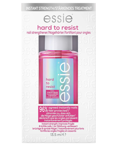 essie Nail Care Hard To Resist Nail Strengthener: Pink Tint, Glow & Shine 13.5ml