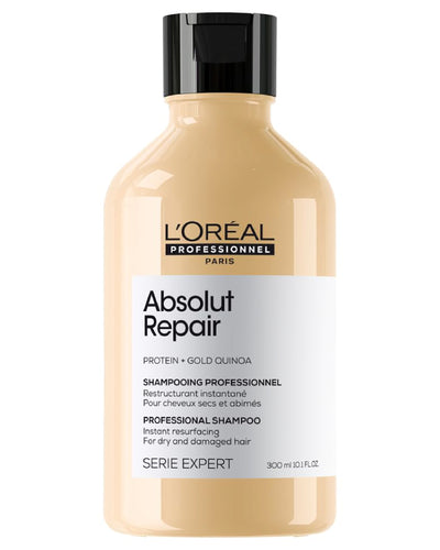 L’Oréal Professionnel | Shampoo, With Protein And Gold Quinoa for Dry And Damaged Hair, Serie Expert Absolut Repair