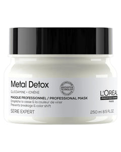 L’Oréal Professionnel Metal Detox Hair Mask, Protects Coloured Hair, Smooth & Shiny Finish, 250 ml