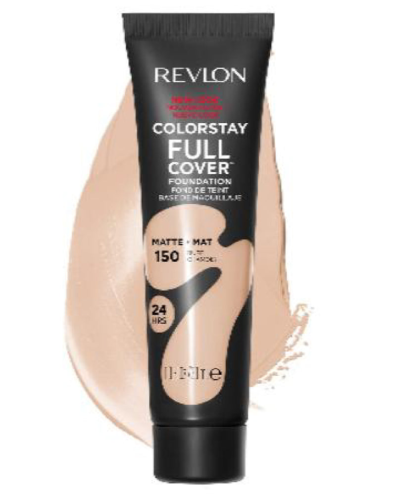 Revlon ColorStay Full Cover Matte Foundation, Longwear & Lightweight, Buff (150), 30ml