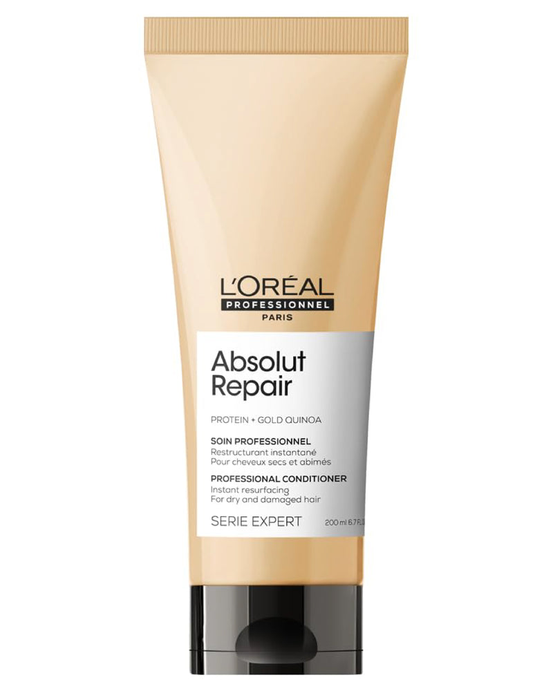 L'Oréal Professionnel Absolut Repair Conditioner, Protein & Gold Quinoa for Dry, Damaged Hair
