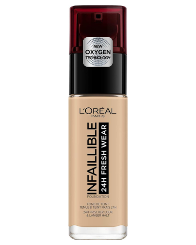 L'Oréal Paris Infallible 24H Fresh Wear Foundation, Vanilla 120, 30ml