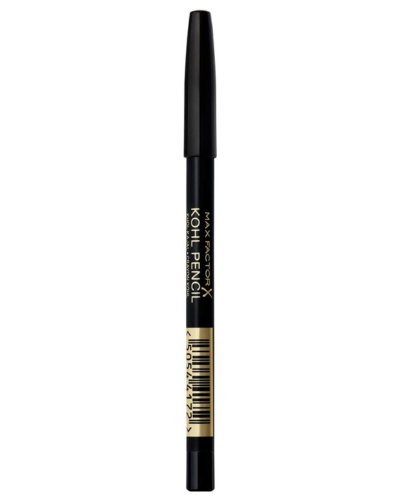 Max Factor Kohl Pencil Eyeliner, 20 Black – Easy-Blend Formula for Smokey Eyes, 4g