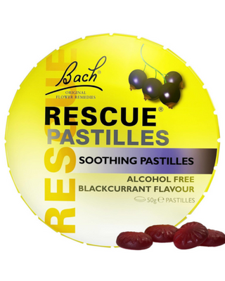 Bach Rescue Remedy Pastilles, Black Currant, 50g