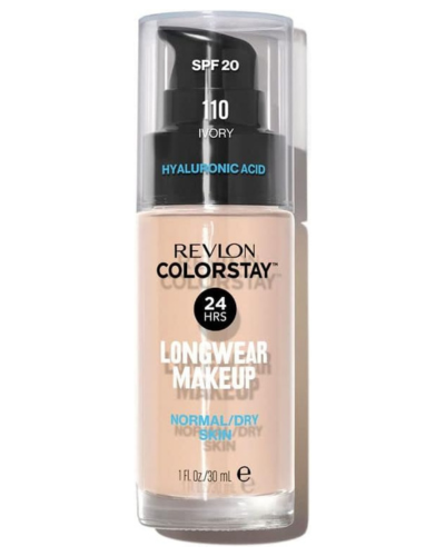 Revlon ColorStay Liquid Foundation for Normal/Dry Skin SPF 20, 110 Ivory, 30ml