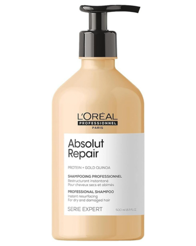L'Oréal Absolut Repair Shampoo, Protein & Gold Quinoa, 500ml